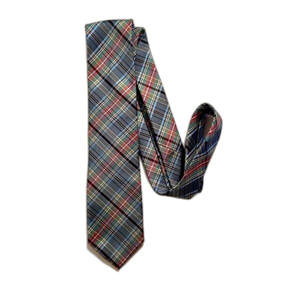 Pierre Cardin Neck Tie, Striped,‎ Blue Green Red Yellow Business Professional - Picture 3 of 3